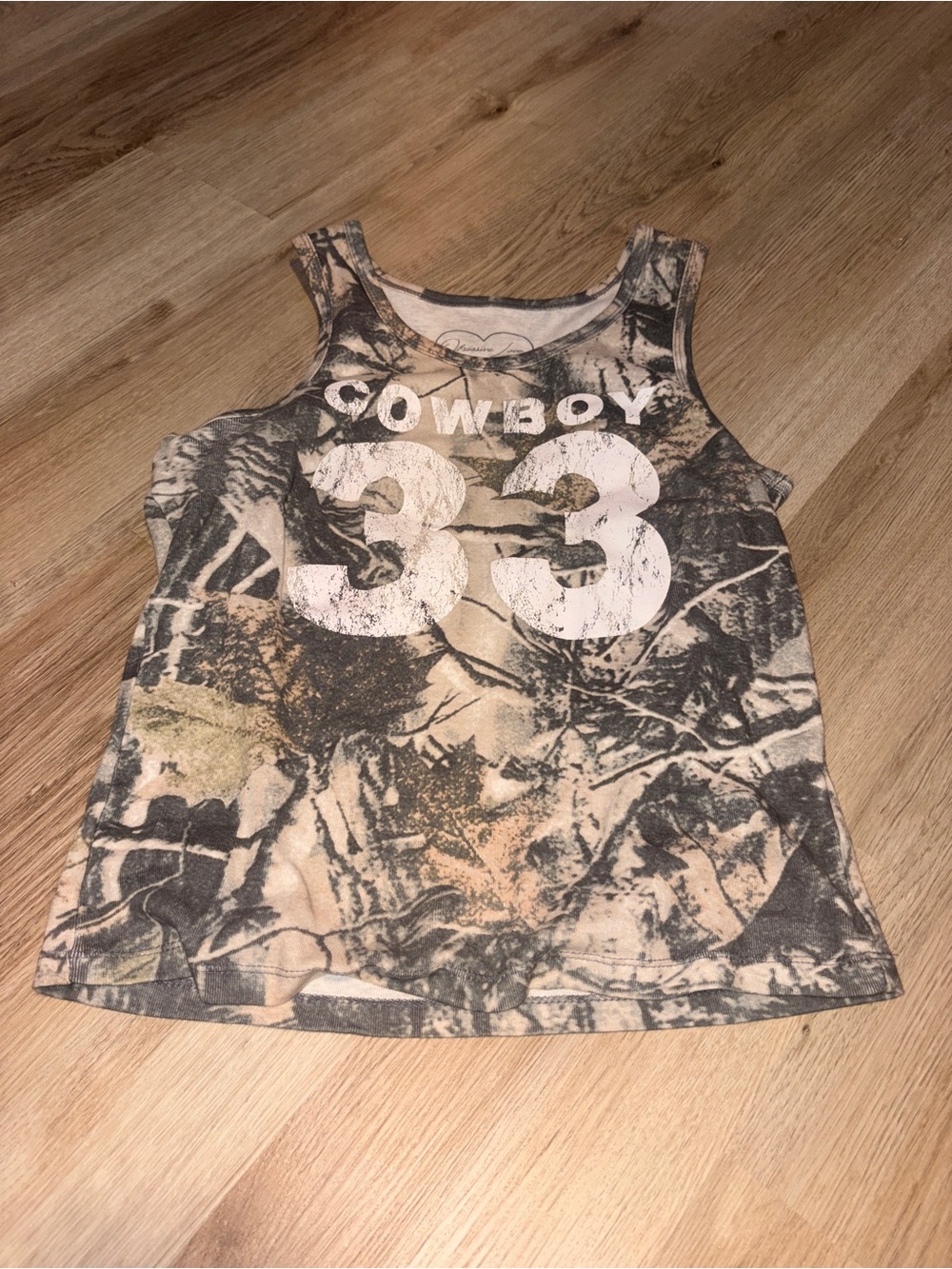 Women’s Cowboy 33 Camouflage Tank Top for Brown/Green